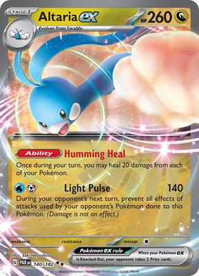 Altaria ex card from SV04: Paradox Rift
