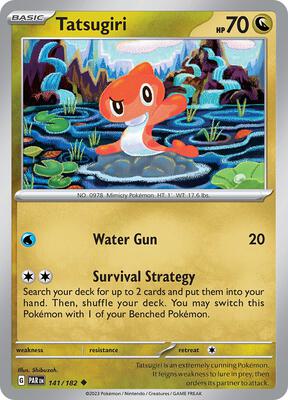 Tatsugiri card from SV04: Paradox Rift
