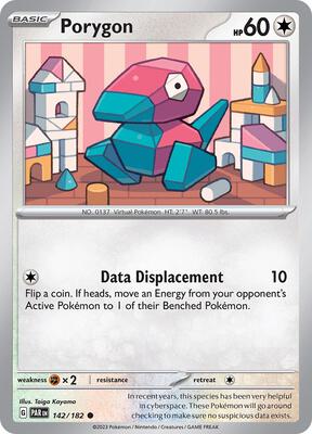 Porygon card from SV04: Paradox Rift