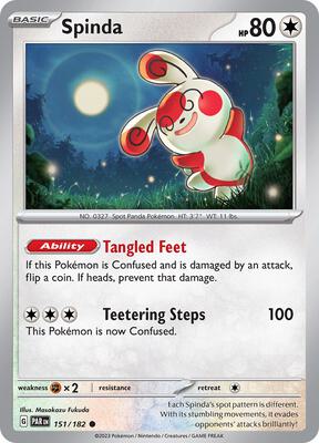 Spinda card from SV04: Paradox Rift