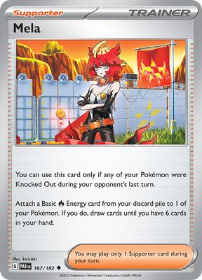 Mela card from SV04: Paradox Rift