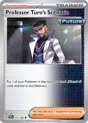 Professor Turo's Scenario card from SV04: Paradox Rift
