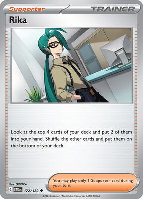 Rika card from SV04: Paradox Rift