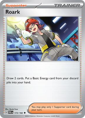 Roark card from SV04: Paradox Rift