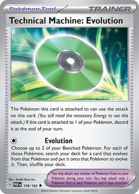 Technical Machine: Evolution card from SV04: Paradox Rift