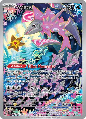 Veluza - 192/182 card from SV04: Paradox Rift