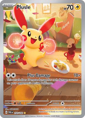 Plusle - 193/182 card from SV04: Paradox Rift