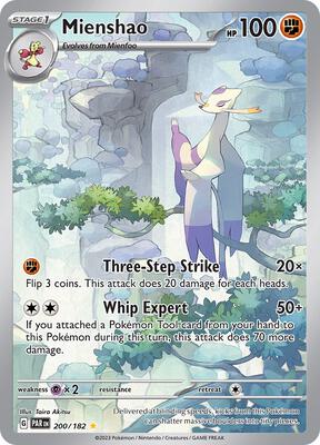 Mienshao - 200/182 card from SV04: Paradox Rift