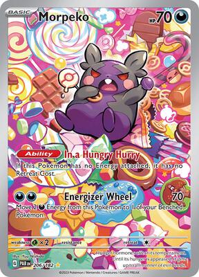 Morpeko - 206/182 card from SV04: Paradox Rift