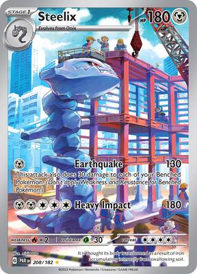 Steelix - 208/182 card from SV04: Paradox Rift