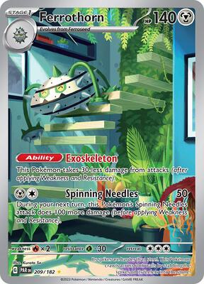 Ferrothorn - 209/182 card from SV04: Paradox Rift