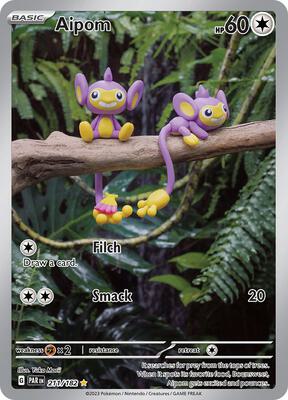 Aipom - 211/182 card from SV04: Paradox Rift