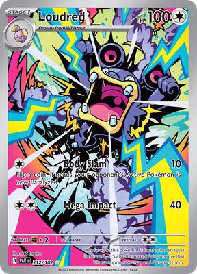 Loudred - 212/182 card from SV04: Paradox Rift