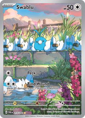 Swablu - 213/182 card from SV04: Paradox Rift