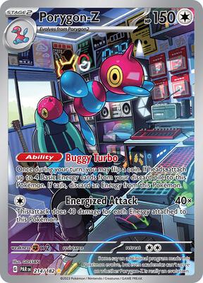 Porygon-Z - 214/182 card from SV04: Paradox Rift