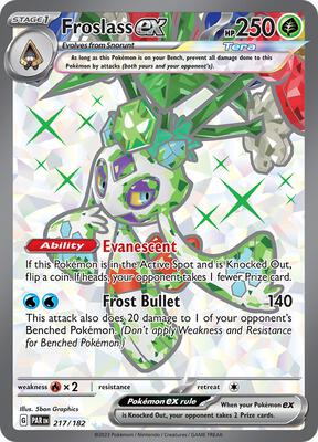 Froslass ex - 217/182 card from SV04: Paradox Rift