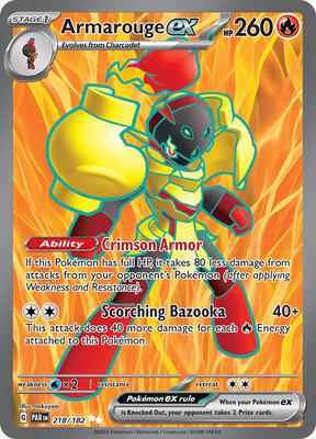 Armarouge ex - 218/182 card from SV04: Paradox Rift