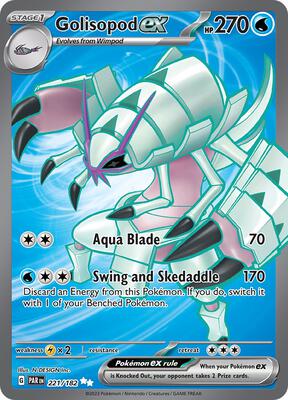 Golisopod ex - 221/182 card from SV04: Paradox Rift