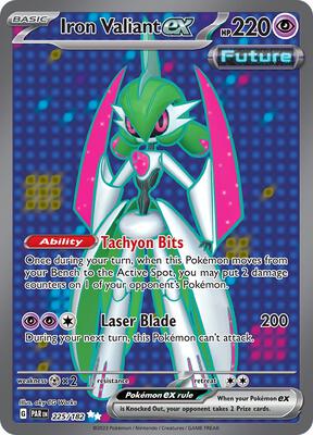 Iron Valiant ex - 225/182 card from SV04: Paradox Rift