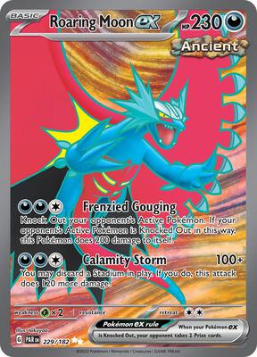 Roaring Moon ex - 229/182 card from SV04: Paradox Rift