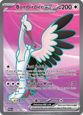 Bombirdier ex - 234/182 card from SV04: Paradox Rift