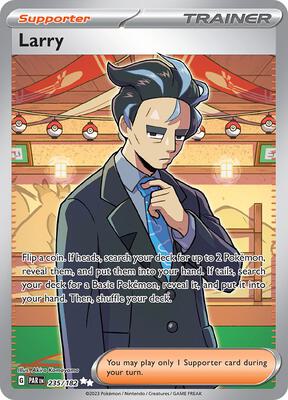 Larry - 235/182 card from SV04: Paradox Rift