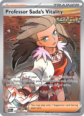 Professor Sada's Vitality - 239/182 card from SV04: Paradox Rift