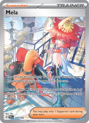 Mela - 254/182 card from SV04: Paradox Rift