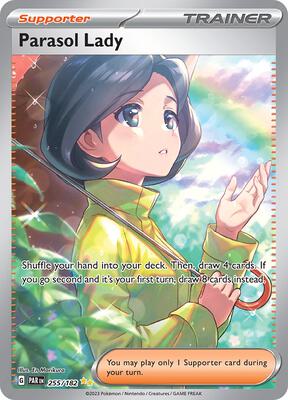 Parasol Lady - 255/182 card from SV04: Paradox Rift