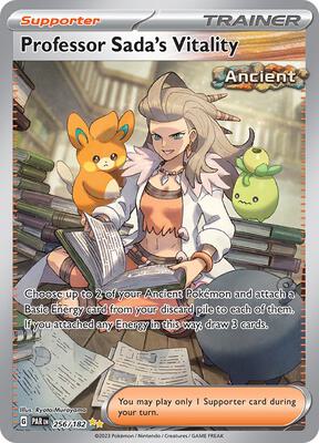 Professor Sada's Vitality - 256/182 card from SV04: Paradox Rift