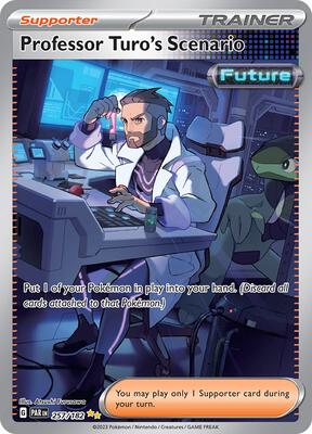 Professor Turo's Scenario - 257/182 card from SV04: Paradox Rift