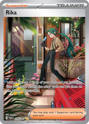 Rika - 258/182 card from SV04: Paradox Rift