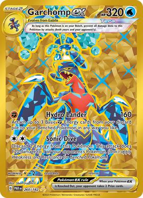 Garchomp ex - 260/182 card from SV04: Paradox Rift