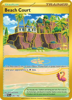 Beach Court - 263/182 card from SV04: Paradox Rift