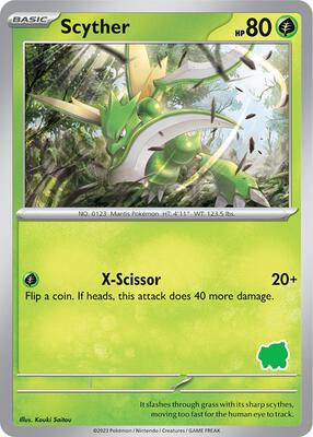 Scyther card from My First Battle