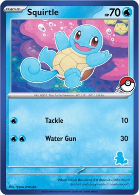 Squirtle (Blue Border) card from My First Battle