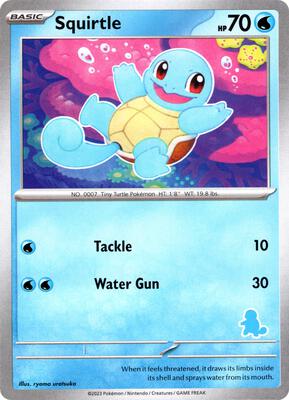 Squirtle card from My First Battle