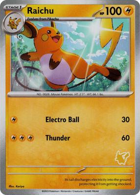 Raichu card from My First Battle