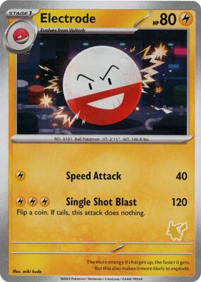 Electrode card from My First Battle