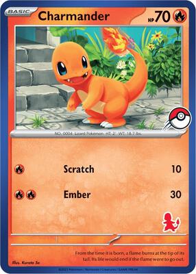 Charmander (Blue Border) card from My First Battle