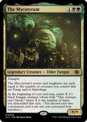 The Mycotyrant card from The Lost Caverns of Ixalan