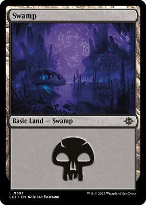 Swamp (0397) card from The Lost Caverns of Ixalan