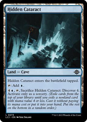 Hidden Cataract card from The Lost Caverns of Ixalan