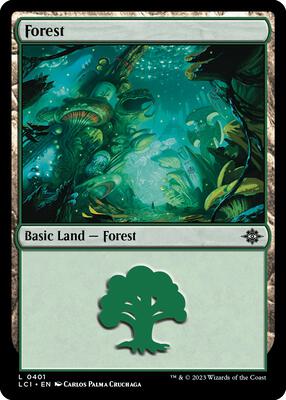 Forest (0401) card from The Lost Caverns of Ixalan