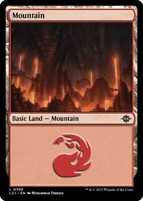 Mountain (0399) card from The Lost Caverns of Ixalan