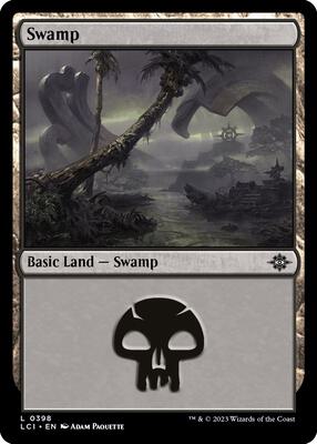 Swamp (0398) card from The Lost Caverns of Ixalan
