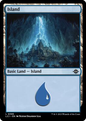 Island (0395) card from The Lost Caverns of Ixalan