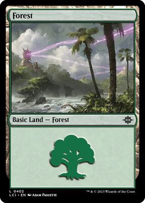 Forest (0402) card from The Lost Caverns of Ixalan
