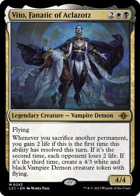 Vito, Fanatic of Aclazotz card from The Lost Caverns of Ixalan