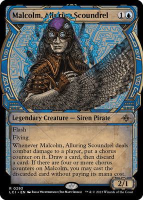Malcolm, Alluring Scoundrel (Showcase) card from The Lost Caverns of Ixalan